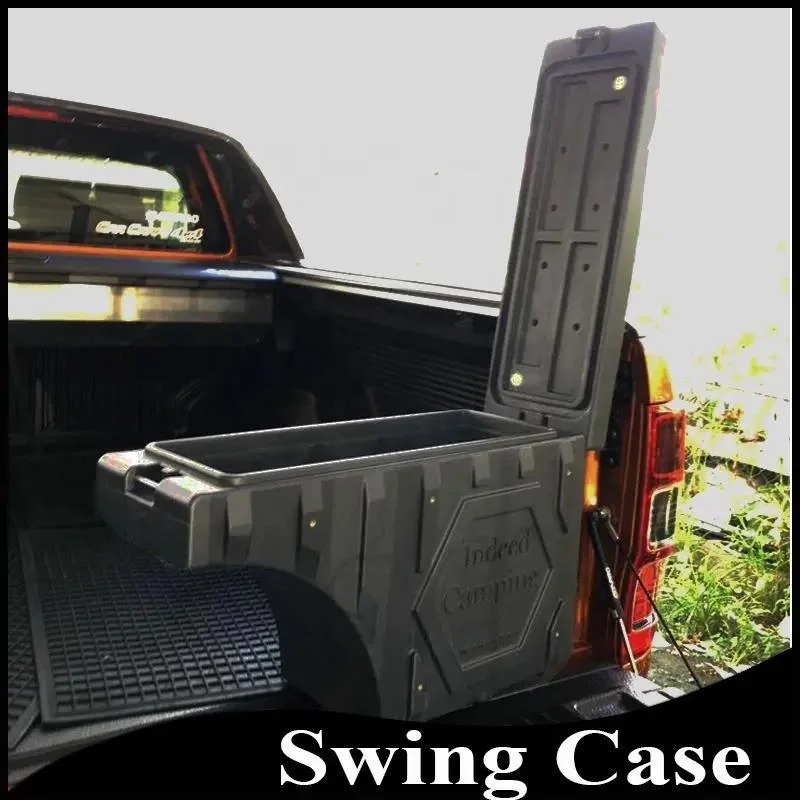 Heavy Duty Plastic Toolbox Storage Tool Box Swing Case for Pickup Truck Bed with Lock