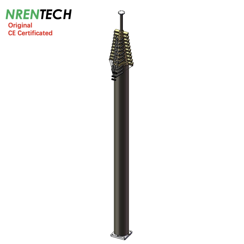 25m Pneumatic Telescoping Mast for Antenna Poles