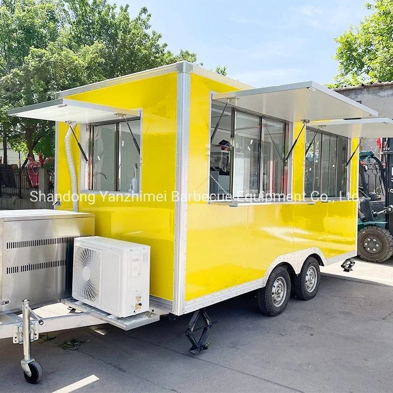 Mobile Küche Pizza Taco Food Trailer Warenkorb BBQ Food Truck Zum Verkauf