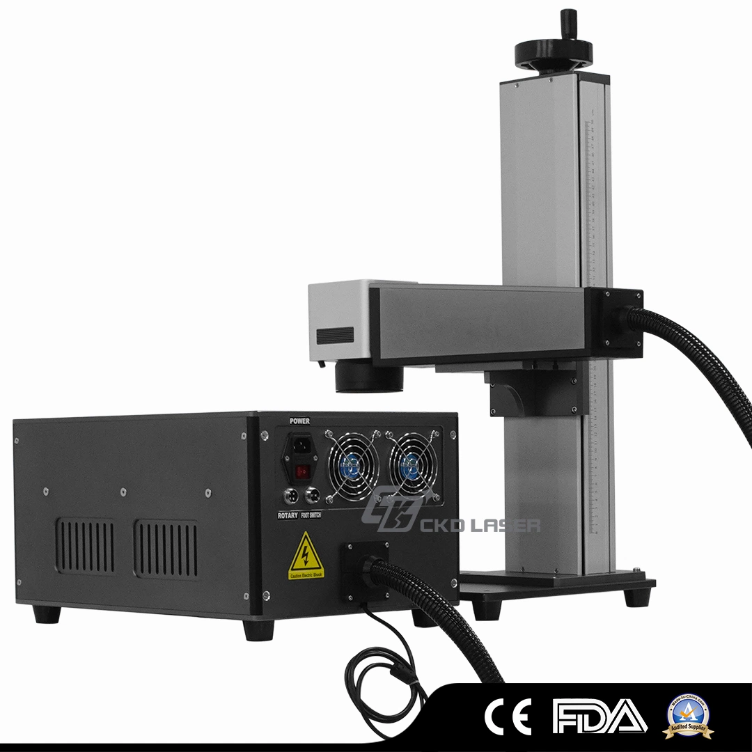 Minimalismo Pistola Laser de fibra Marcação gravura em metal CNC Máquina para marca de logotipo de plástico do Rolamento da impressora imprimindo a folha de carimbo de identificação do botão Voltar do corte Attachment