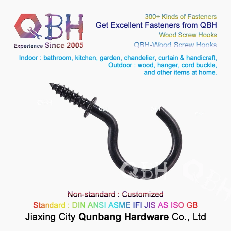 Qbh Wholesale/Supplier OEM ODM Bathroom Faucets Hex Nut Lifting Eye Bolt Woodscrews Screw Hooks Spare Fastener Sanitary Accessories