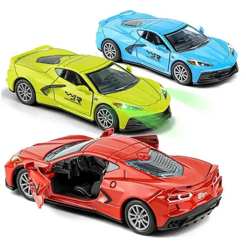 1: 32 Racing Car Toy Alloy Pull-Back Car with Opening Doors