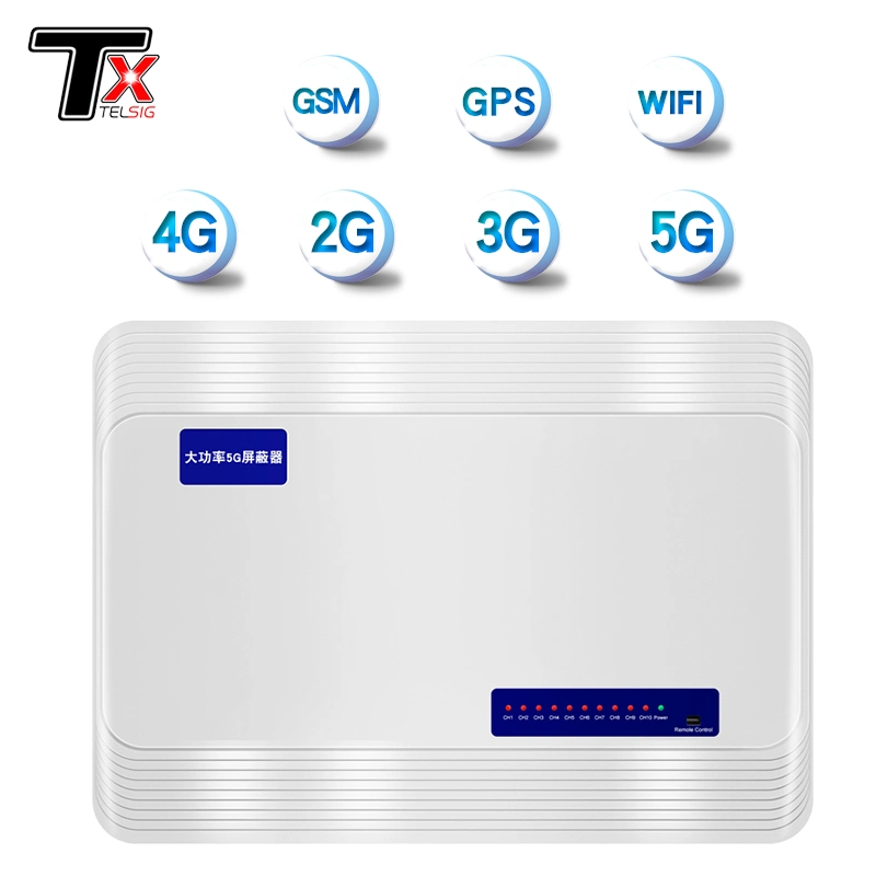 Examen 10 canaux téléphone mobile signal brouilleur WiFi