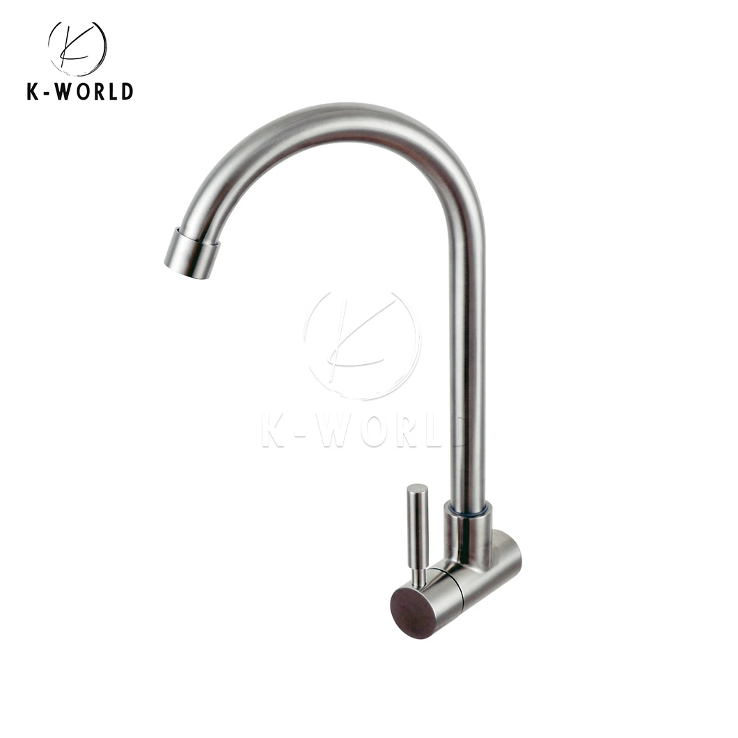 K-M de la Serie Mundial de la Corte de diamante toca grifo grifo de cocina industrial de alta calidad de fabricación China de una sola palanca giratoria 360 grados, grifo de cocina