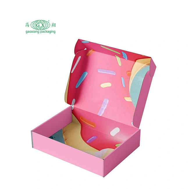 Custom Logo Donut Box Doughnut Package Bakery Cake Boards Box Personalized Boxes