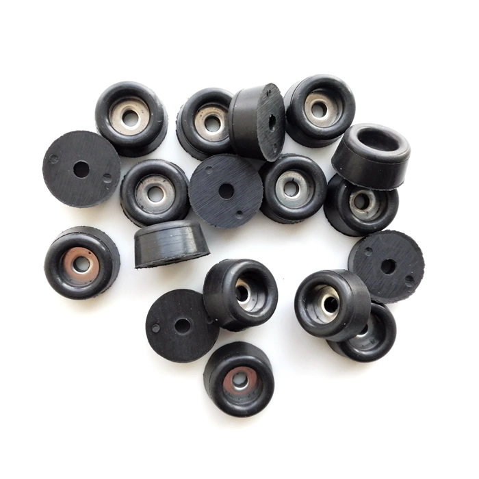 Chinese Manufacturer Custom Heavy Duty Tapered Recessed Rubber Bumper Feet with Metal Washer Embeded