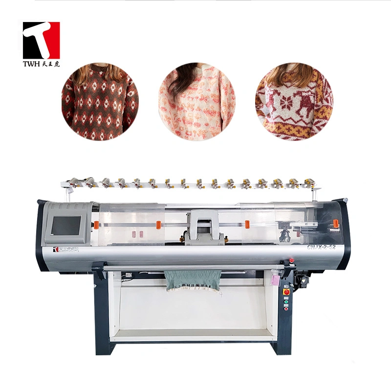 Uesd Machinery Flat Knitting Machine for Polo Collar with Direct Double System Second-Hand Machine