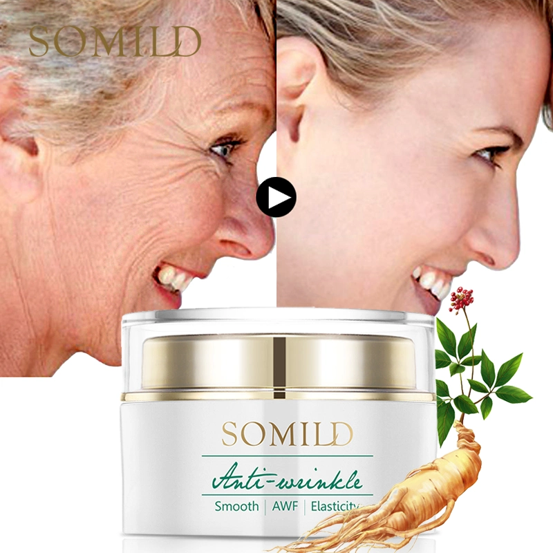 Somild Ginseng Face Cream Anti Aging Wrinkle Removal Cream Moisturizing Day Cream Korean Whitening Lift Cream Facial Skin Care