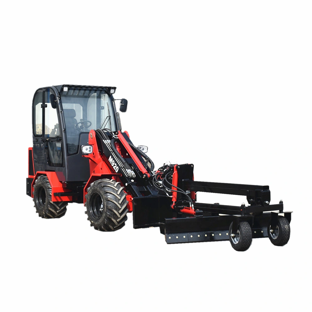 Garden Wheel Loader Hydrostatic 4WD Small Turf Tyre Telescopic Loader with Lawn Mower for Sale