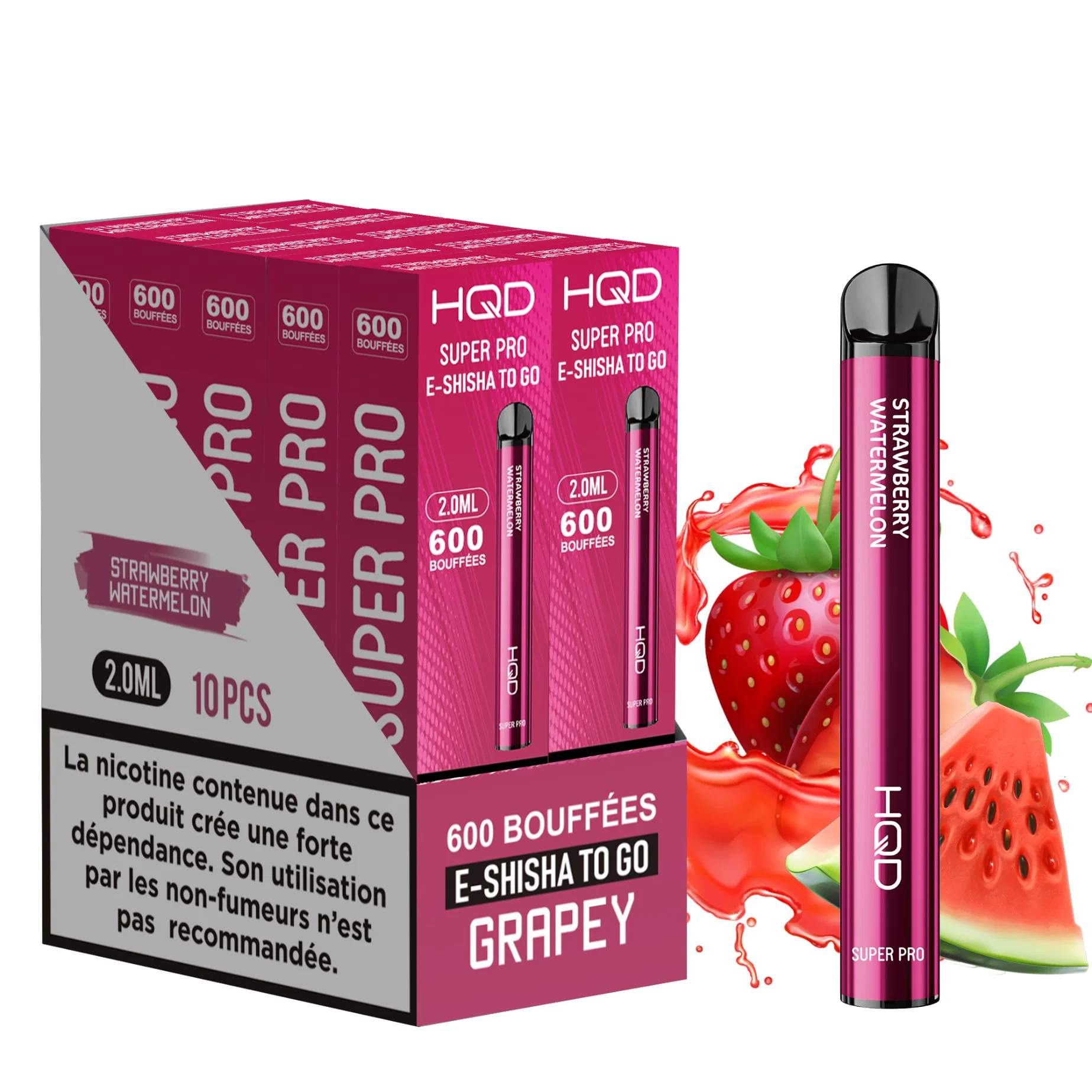 HQD Precio al por mayor VAPE Pen Super PRO 600 Puffs desechables