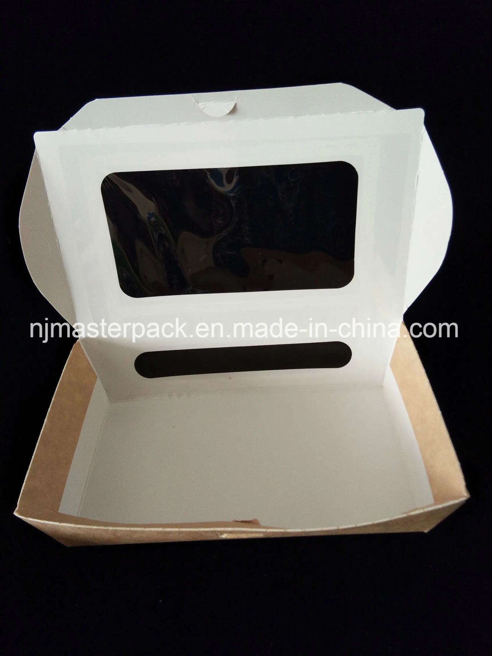 2018 Food Lunch Paper Box with PVC Window