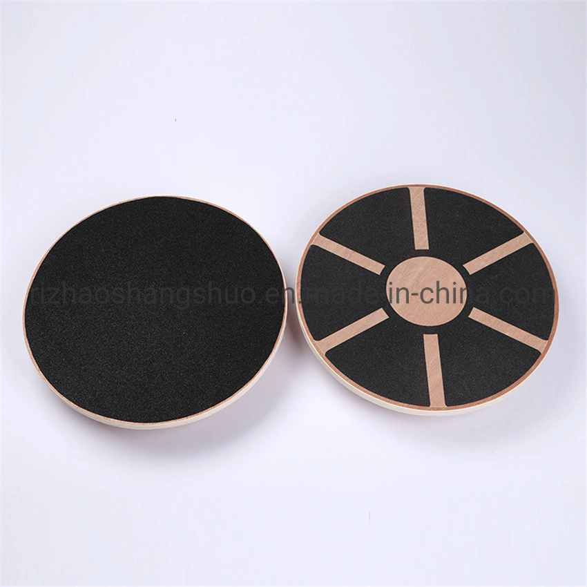 Eco-Friendly Double Layer New Design Rehabilitation Training Wooden Waist Twist Disc Accessories Fitness Training Yoga Wood Balance Wobble Board