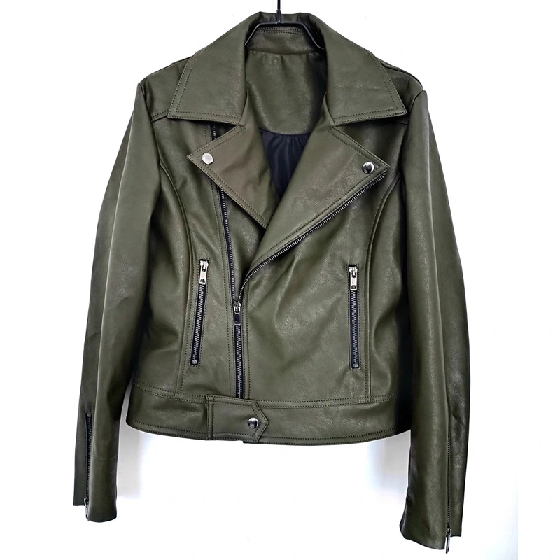 Cuir véritable peau de mouton Lampskin Blazer Veste imitation cuir velours Bombardier moto