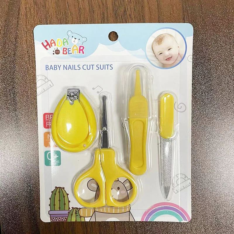 4PCS Cute Safety Baby Nail Trimmer Set with Nail Scissors