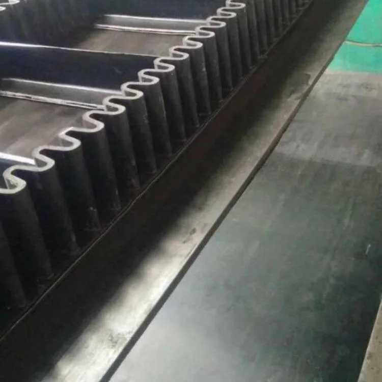 High Strength Corrugated Sidewall Rubber Belt for Material Handling System