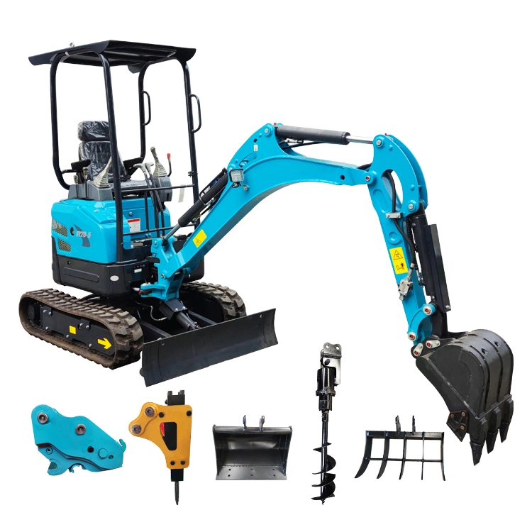 الحفار الهيدروليكي الصغير طراز Qilu Mini Construction Machinery بوزن 2 طن لمدة أوكازيون