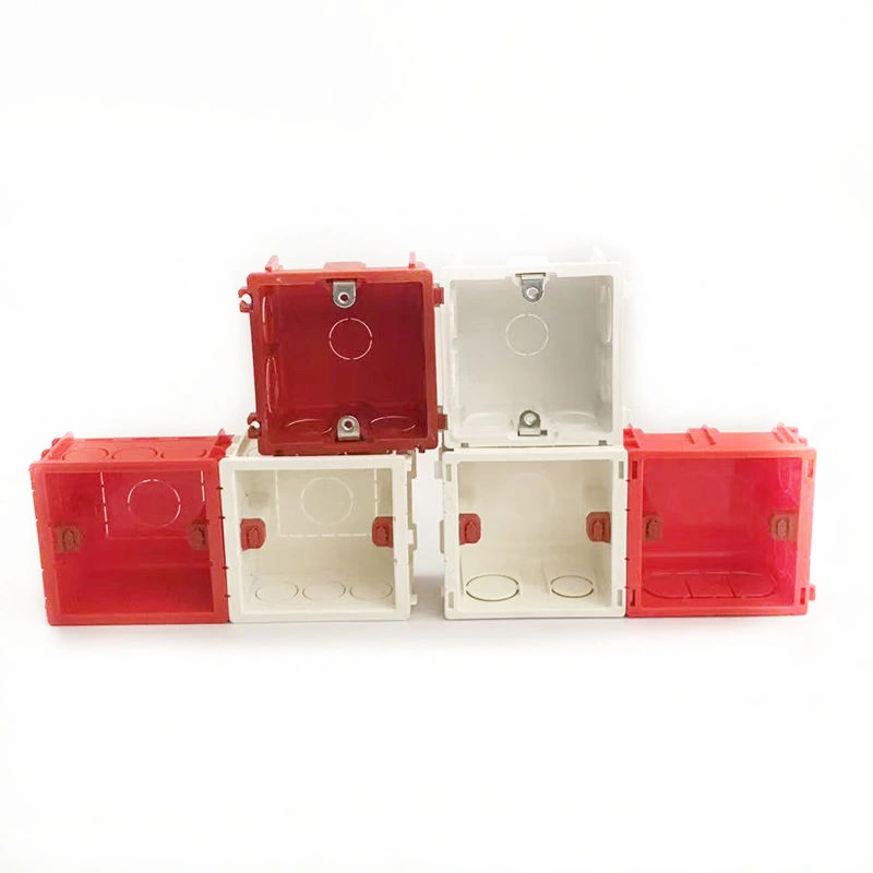 OEM Custom Precision Wall Switch Socket Bottom Box Cassette Manufacturer Nylon ABS Rubber Injection Molded Service Plastic Parts