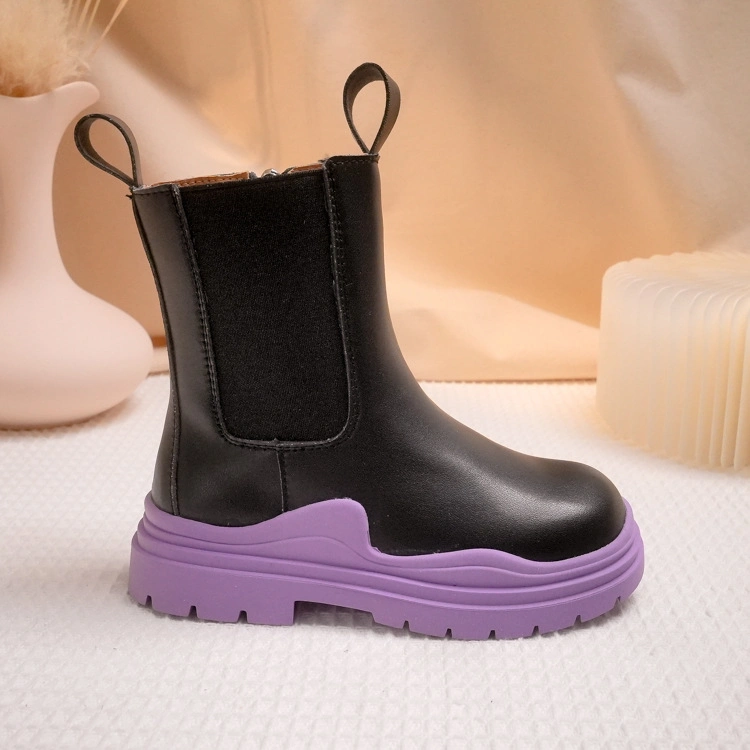 Superstarer Wholesale/Supplier Children Kids Ankle Leather Short Boots for Girls