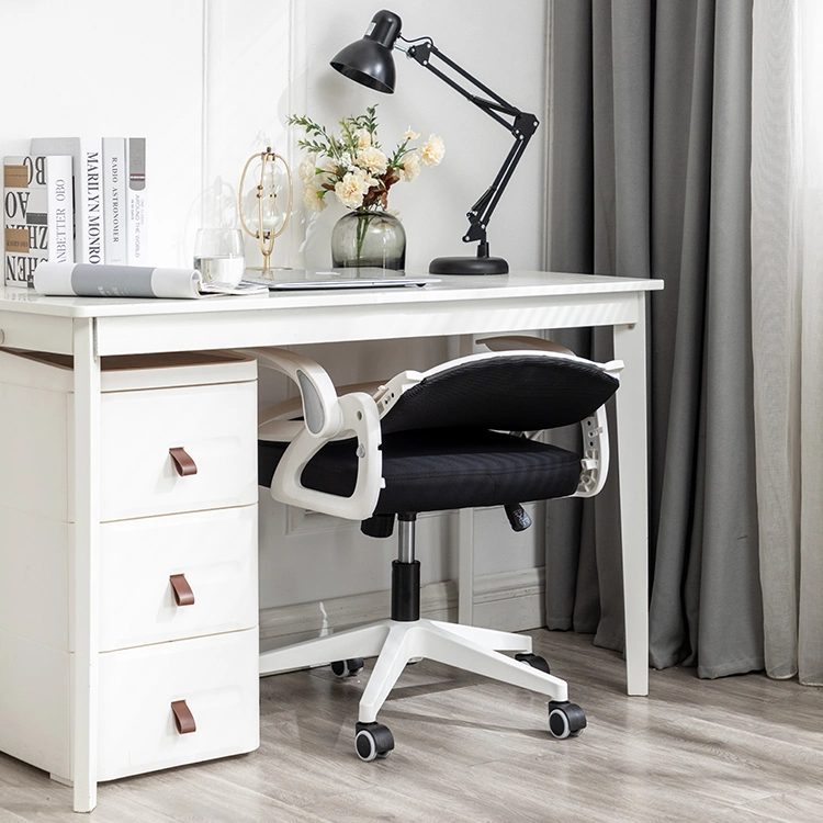 Silla de oficina plegable para espacios pequeños. Silla de ordenador ergonómica de malla para dormitorio. Silla de escritorio para trabajar en casa.