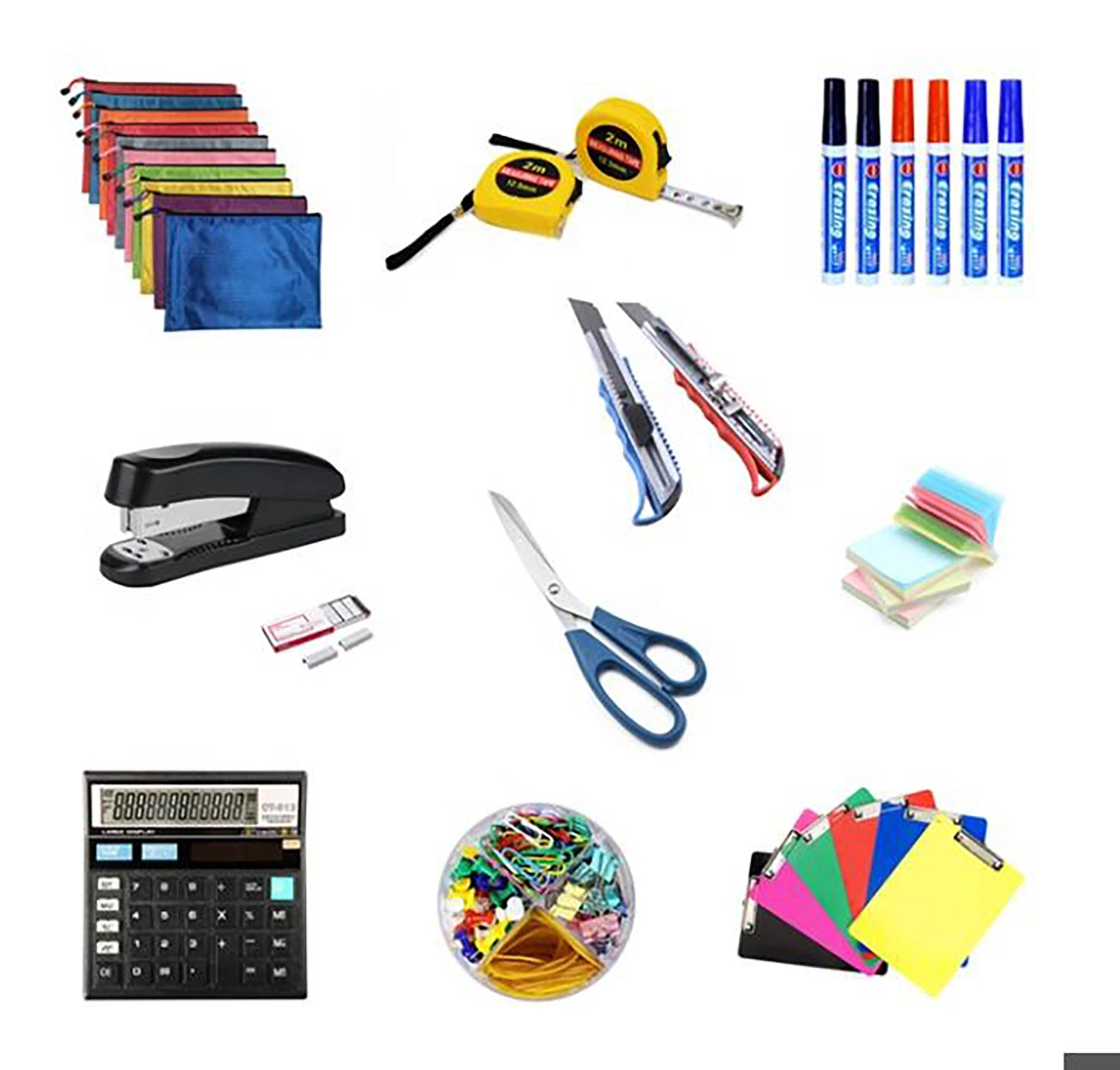 Office Tool Stationery Set, Great Bundle Includes Several Essentials Office/School Supplies, Marker Pen Sticky Note Calculator