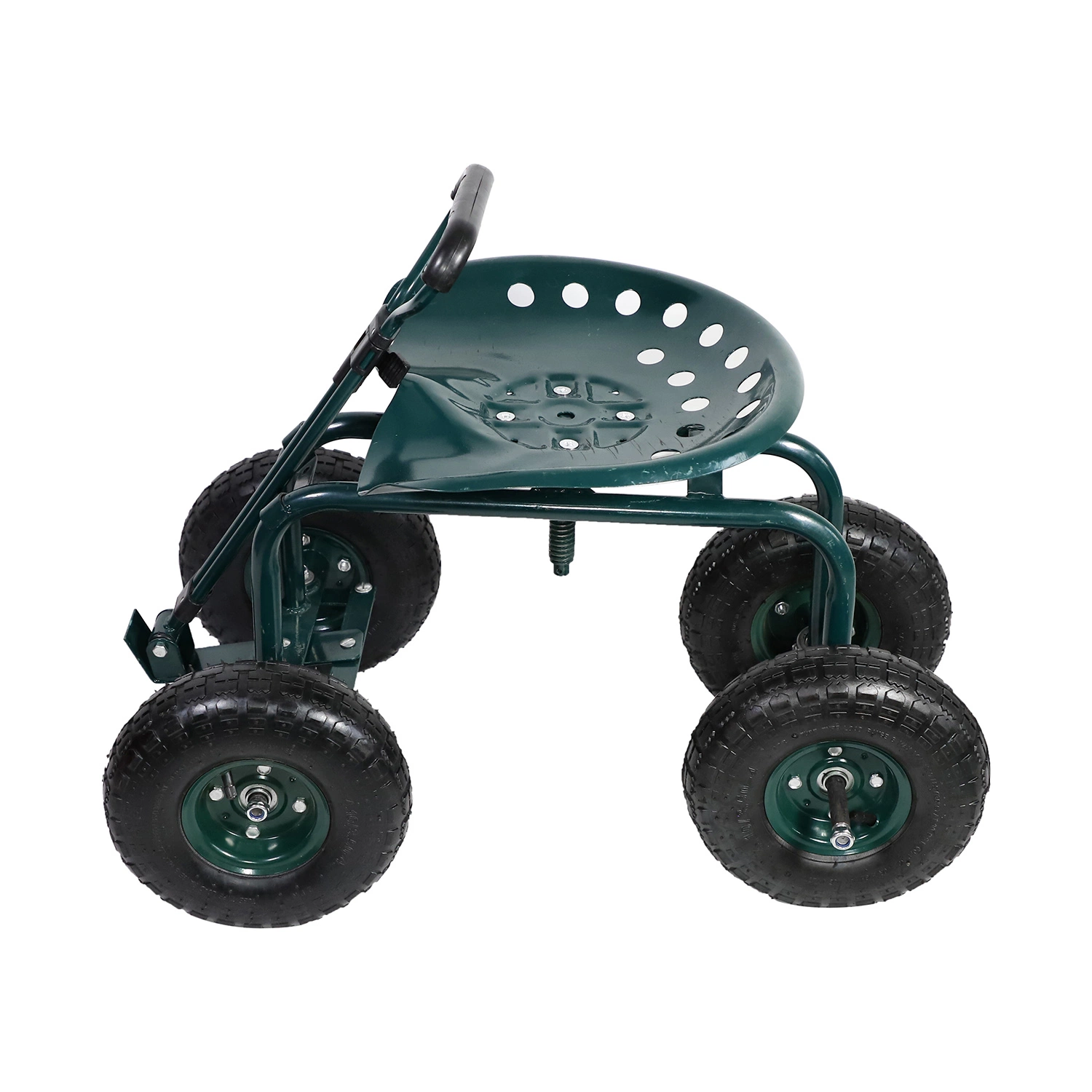 Four Wheels Garden Rolling Work Seats Tool Cart