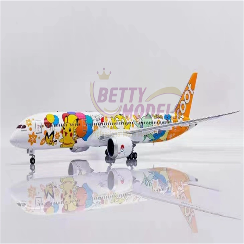 Modelo de oferta de liga em liga leve à escala de avião B787 com detalhes elevados personalizados Pintura