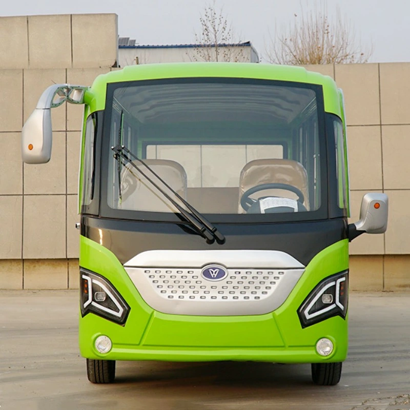 Electric Shuttle Bus with 72V Lithium Battery 7.5kw AC Motor Sightseeing Car