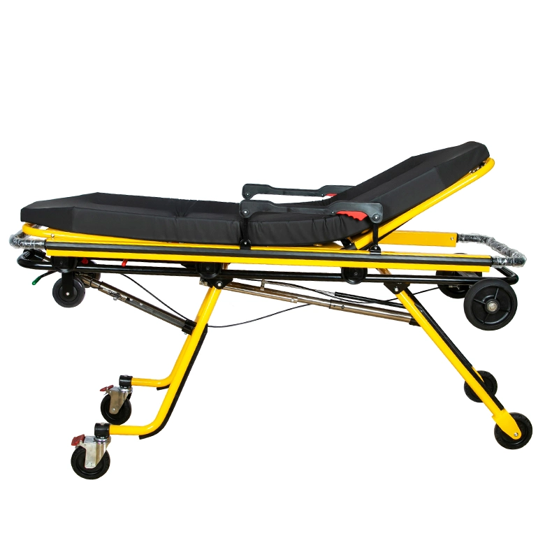 [Mdk-D9]Ambulance Foldable and Convertible Rescue Stretcher Trolley on Casters for Emergency Transfer for Hosptial and Medical Use as Hospital Equipment - E