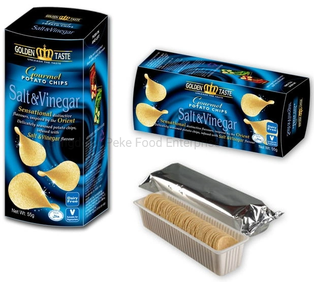 Food-Snack-Chip-60g Tray Package Produced by Chips Machine