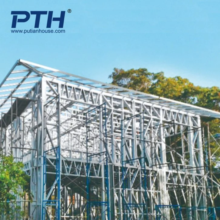 Light Steel Structure Villa House Building for School Classroom Project