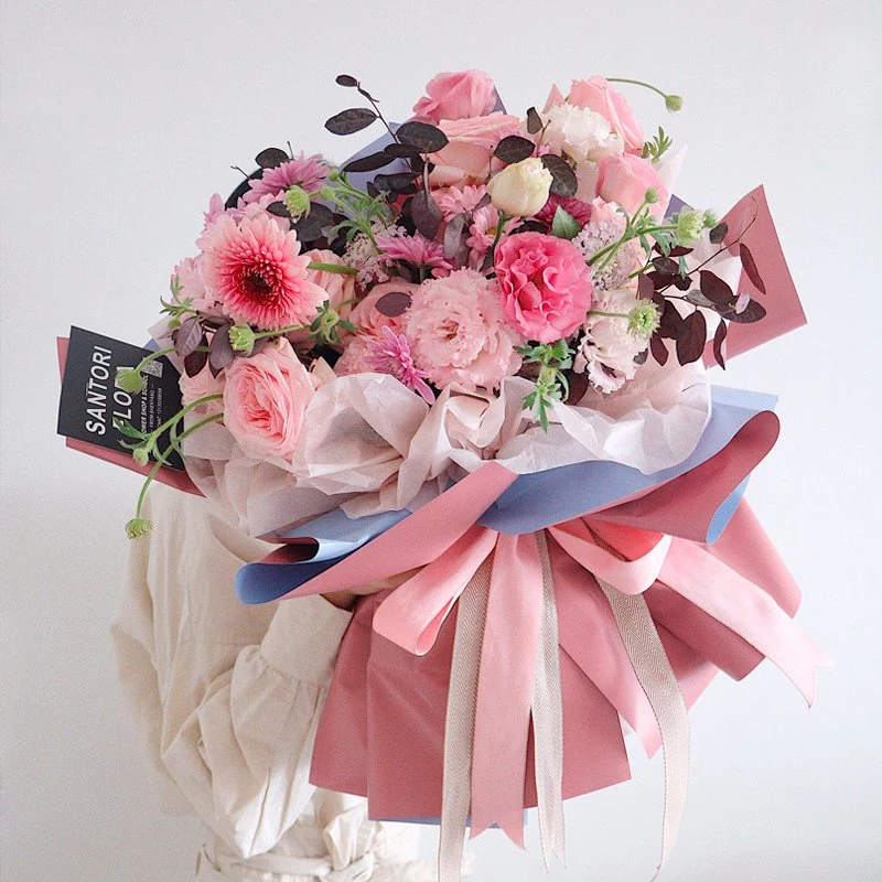 Matte Double Sided Two Color Waterproof Bouquet Flower Paper Wrapping