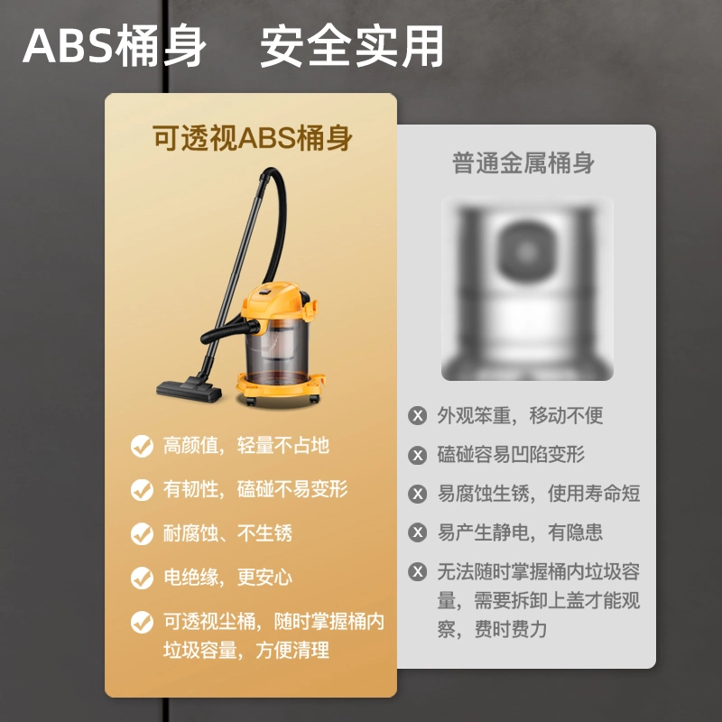 Wet and Dry Industrial Duty Vacuum Cleaner Household Appliances China Supplier