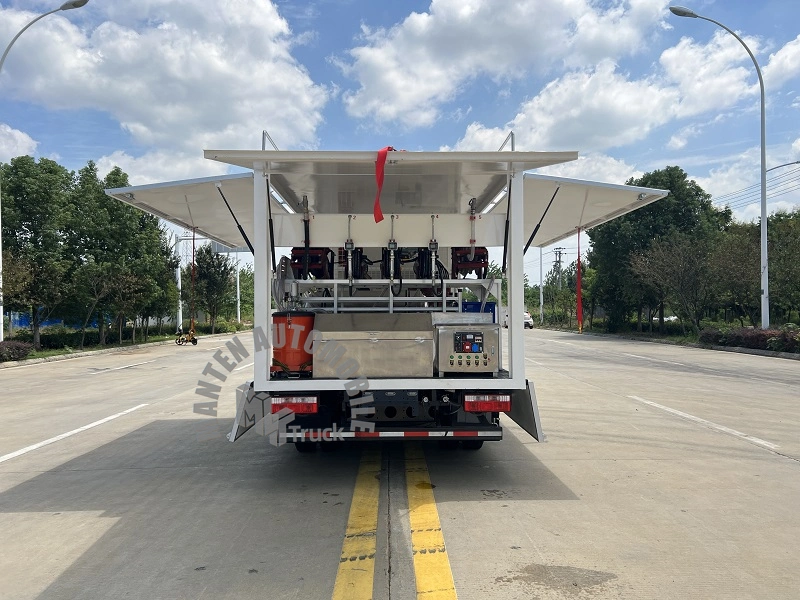 Dongfeng Mobile Lubricant Oil camion d'entretien 3 000 litres avec enrouleur rétractable Flexible