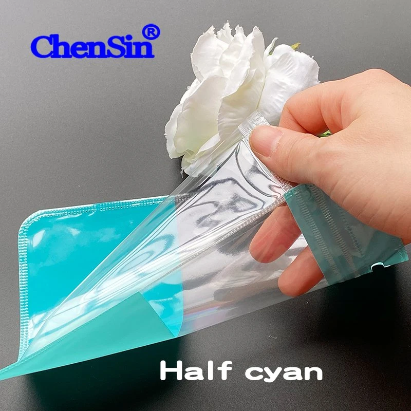 Accessories Cyan Green Colors Plastic Bag Clear Ziplock Bag