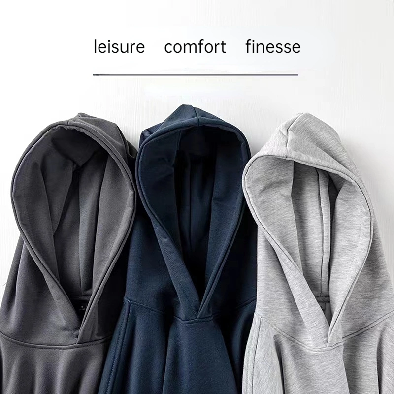 Gros Pulls Molletonnés à Capuche pour Hommes, Surdimensionnés, Imprimés avec Logo Personnalisé, à la Mode et Décontractés.