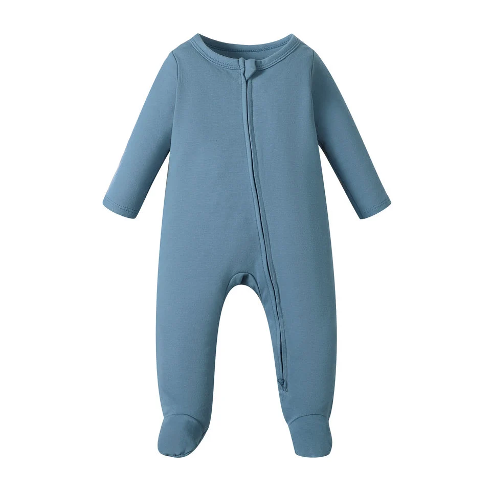 Специальный цельный бамбук хлопок молния Детский Ропер обувь Pajamas Newborn Одежда для детей