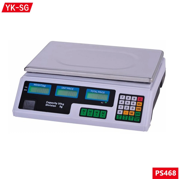 Electronic Price Counting Scale Digital Weighing Scale LED Dual-Display 40kg/2g