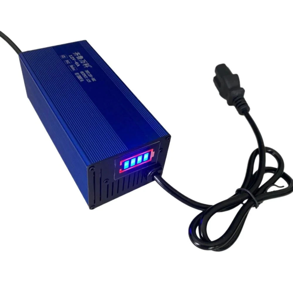 Factory Price 60V 12A Lithium Ion LiFePO4 Battery Charger for E-Forklift Golf Cart Energy Storage