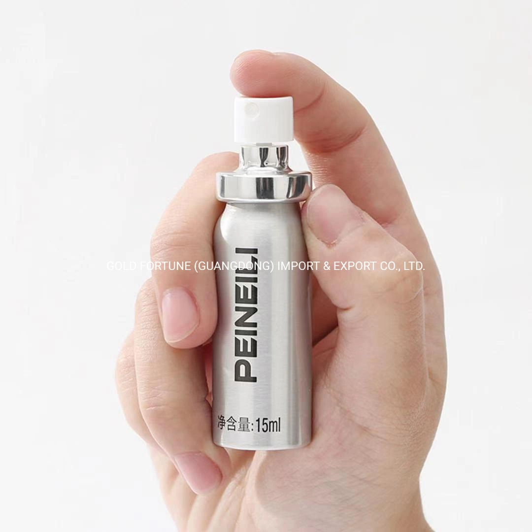 15ml Medical Sexual Spray Bottle Printed Aluminum Aerosol Spray Bottle with Pump Sprayer and Lids