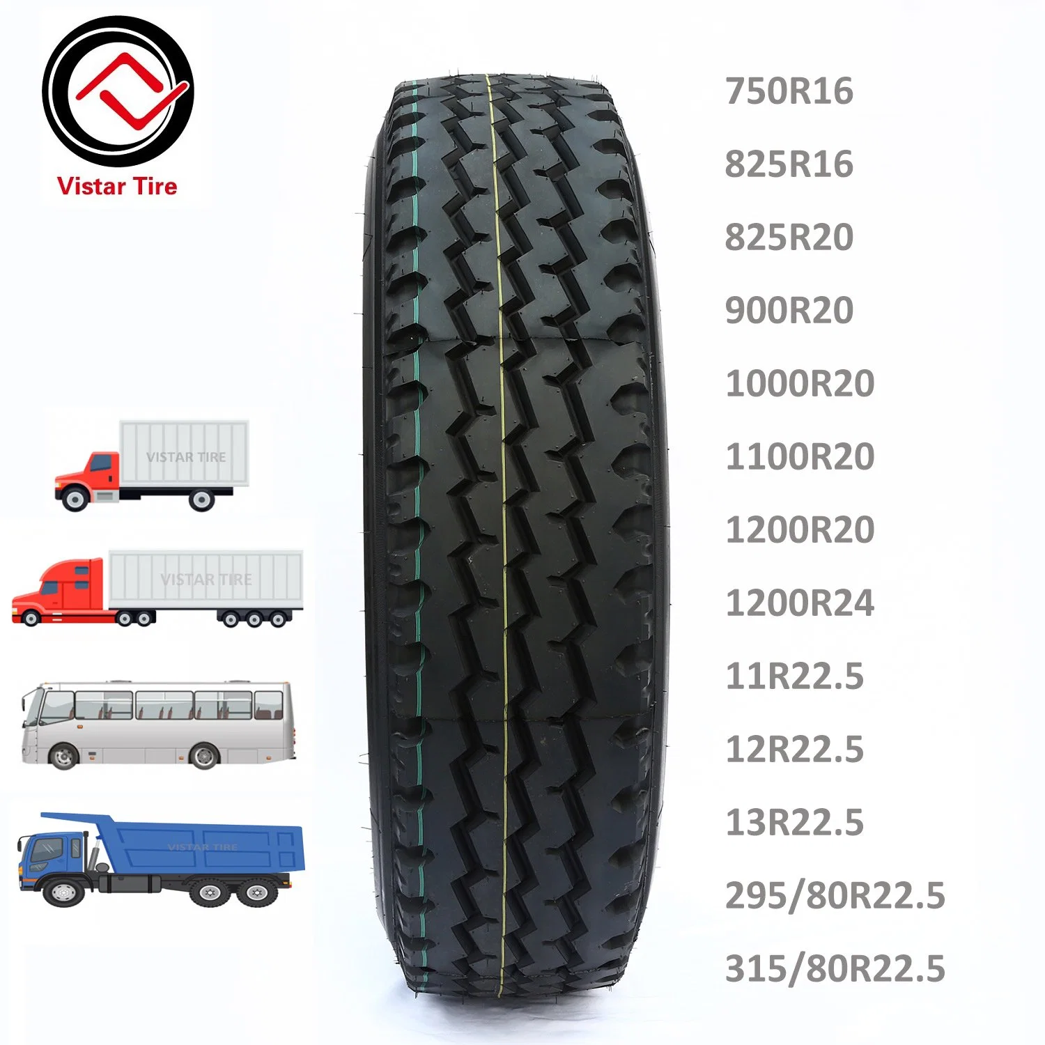 Neumático radial de camión y autobús de ruedas delanteras 295/80r22.5