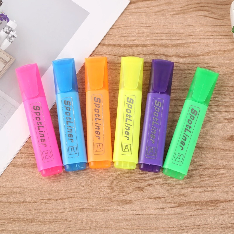 Multi Color Highlighter Pen Fluorescent Gift Promotional OEM with Clip