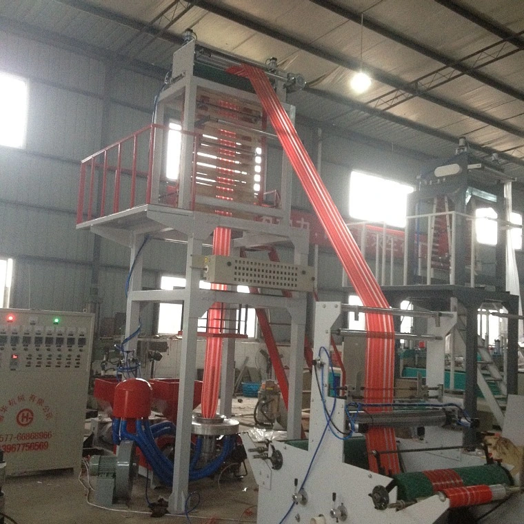 HDPE PE High-Quality Double Color Plastic Film Blowing Machine for Making Vest Bag