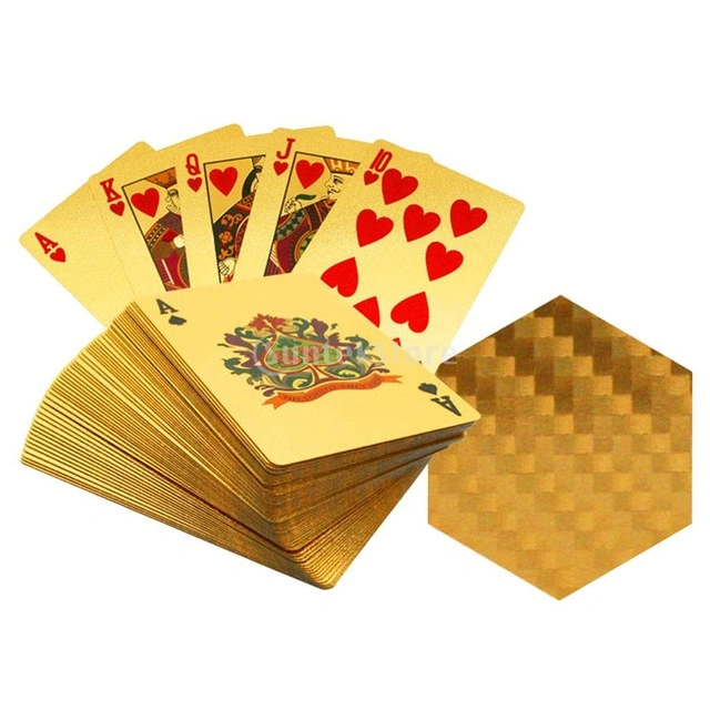 Logo Druck Werbung Werbeartikel Golden Spielkarten Pokers mit gut Paket