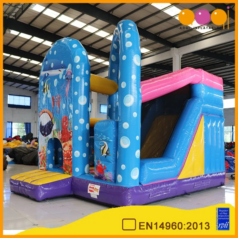 Aoqi Design Custom Pneumático Bounce House Interior com Slide