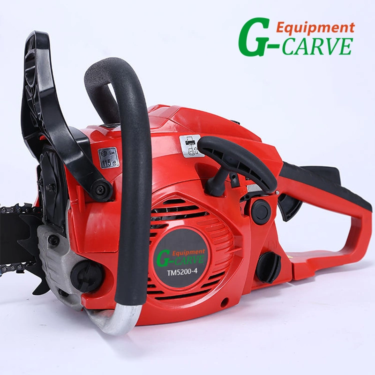 G-carve 52cc 20 pulgadas cadena de potencia Sierra de gasolina de mano Jardín Chainsaw