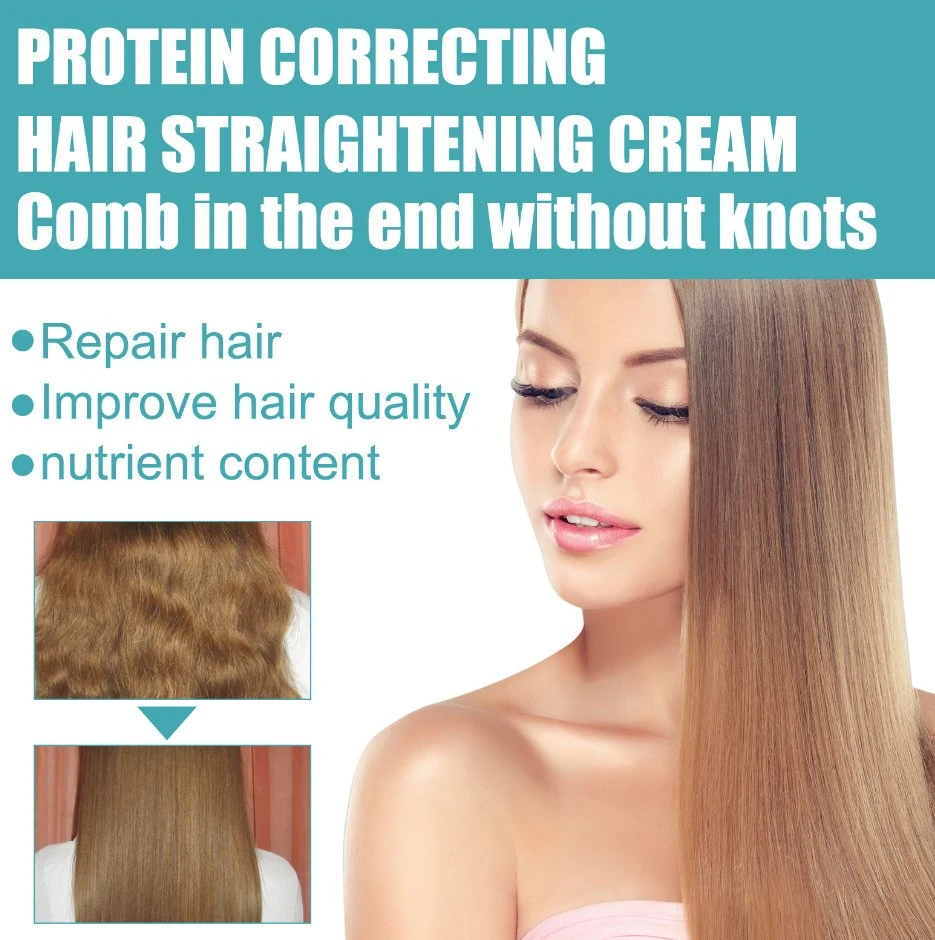 Tratamento OEM Keratin para alisador de cabelo alisador Keratin proteína colagénio Creme de tratamento de cabelo Smoothing Botox