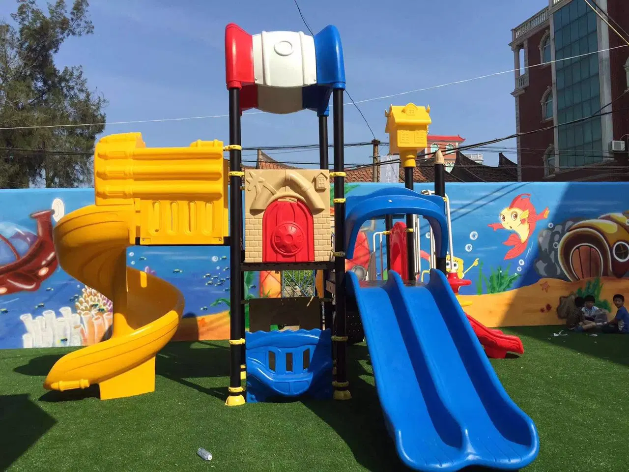 New Design Outdoor Plastic Playground Set