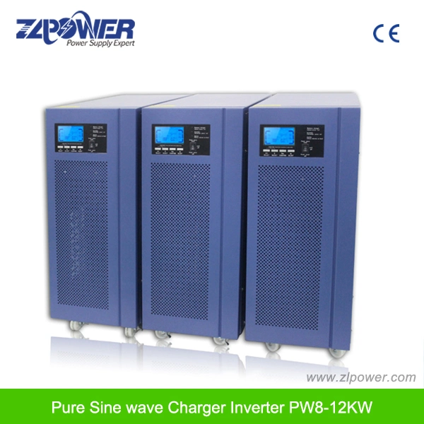 Onda senoidal pura Inversor de potencia de 10kw de 8kw de baja frecuencia de 12 kw a 48V 72V Inverter portátil