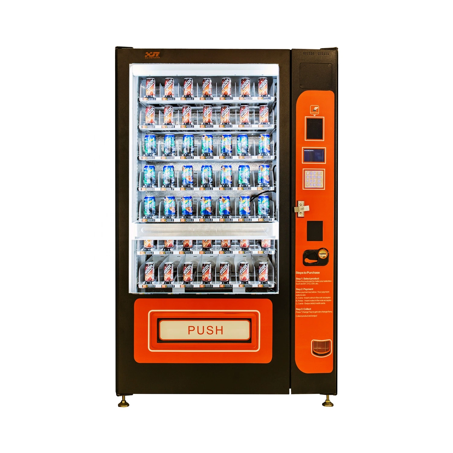 Elevator Vending Machines for Glass Bottle Fresh Milk with Refrigeration