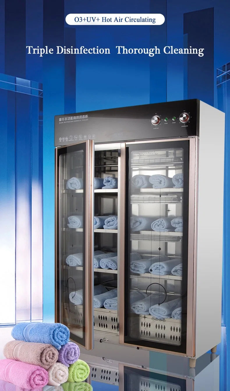 Esterilizador profesional de toallas y ropa UV Ozono Aire Salón de la vajilla Utilice el armario del horno de esterilización